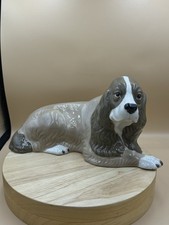 Szeiler Studio England Large Laying Down Dog Figure.