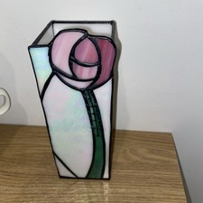 Vintage Stained Glass Pink