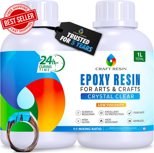 Epoxy resin kit crystal clear - resin,