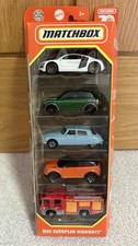 Matchbox 5 Pack Diecast Cars 70th Anniversary by MBX European Highways