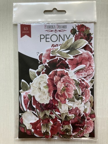 Peony flower die cuts - peony,