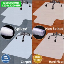 Office Chair Desk Mat Floor Home PVC Plastic Non Slip Computer Carpet Protector