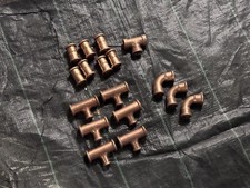 Yorkshire 37 xpress Copper Fittings Plumbers Job Lot 22 Elbow Coupler Reducing T