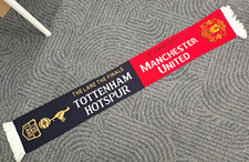 TOTTENHAM/SPURS v MAN UNITED: FINAL MATCH AT WHITE HART LANE FOOTBALL SCARF LOOK