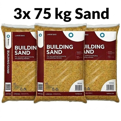 Building sand 75kg 3x25kg soft - 75kg,