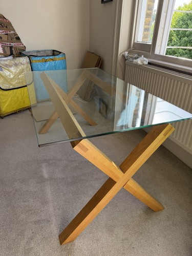 Habitat dublin glass oak - glass,