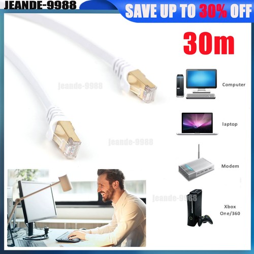 30m cat flat ethernet - 1-30m,