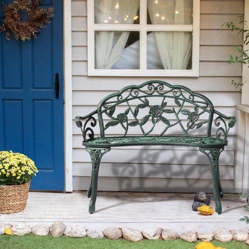 Metal garden bench - metal,