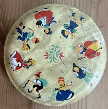 Toffee Tin. Nursery Rhymes. 1930’s. George W Horner. Round. Vintage. Collectable
