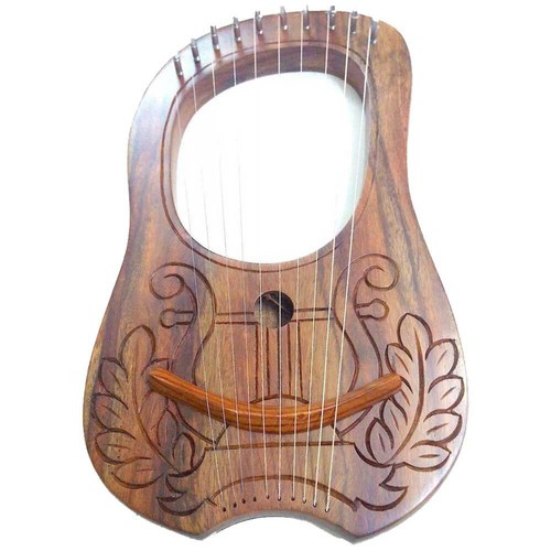 Engraved lyre harp - engraved,