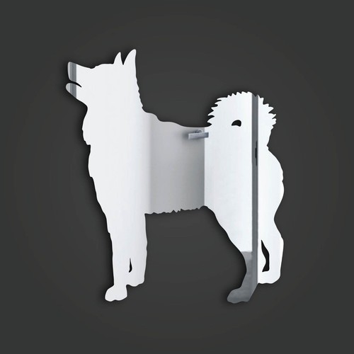 Elkhound silver acrylic - elkhound,