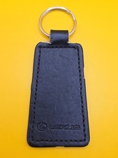 Keyring Key Ring - Vintage Lexus Black Leather Key Fob
