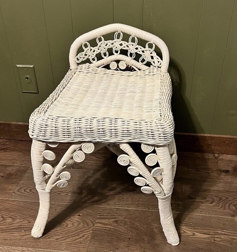 Vintage rare white - white, stool