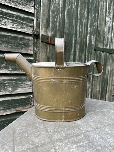 Antique brass watering - antique, can