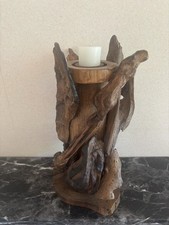 Candle Holder driftwood Hand Crafted