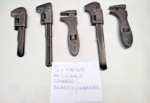 Vintage adjustable spanners - adjustable,