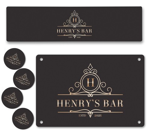 Personalised bar runner sign - bar,