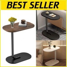 C-Shaped Compact Sofa Side End