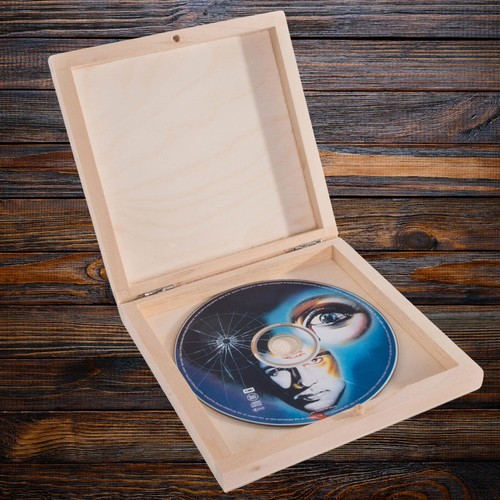 Wooden box cds - wooden,