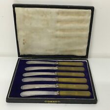 6 Vintage EPNS Silver Plated Butter Knives – Ornate Cutlery Set – Fine Dining