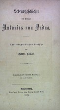 Lebensgeschichte des heiligen