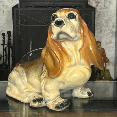 Rare vintage basset hound - basset,