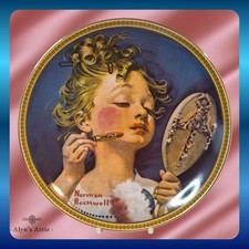 Vintage Norman Rockwell Collectors Plate - Making Believe..  - 1982 - 21.5cm