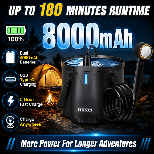 Portable camping shower 20l - portable,