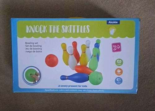 Kids plastic skittles bowling - kids,