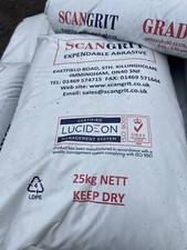 50x 25kg Shotblast Grit Sand Blast Expendable Abrasive Scangrit 3 £350 Plus Vat