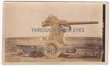 Original WWI photo British anti aircraft gun 