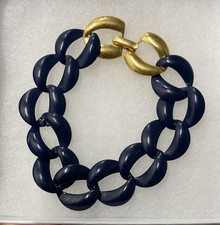 Napier Signed Navy Blue Enamel