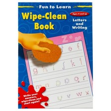 Fun To Learn Wipe Clean Book Letters & Writing - Children Educational Book