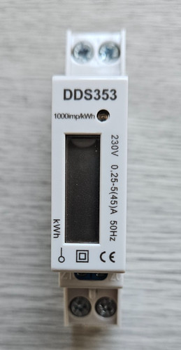 Dds353 meter 230v 5 kwh - meter, 0.25-5
