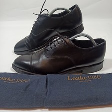Loake 1880 Aldwych Calf Leather Dainite Sole Mens Shoes - Black - Size 10 UK