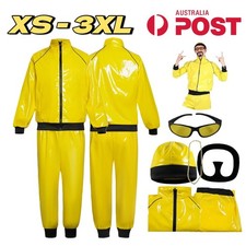 Adult Ali G Costume 2000s Icon Rapper Cosplay Suit 80s Hip Hop Yellow Tracksuit