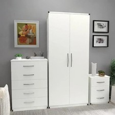 Assembled 3 Piece White