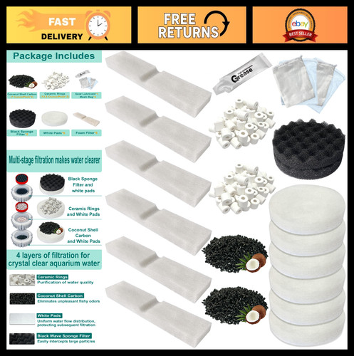 Pcs aquarium filter media - 23,