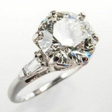 Round Cut 3.50Ct Diamond Solid