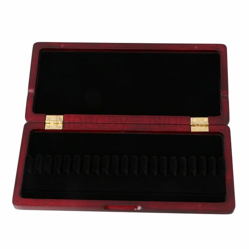 Amber wooden oboe reed case - wooden,
