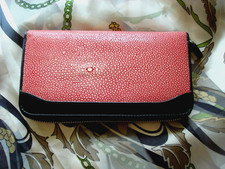 GENUINE STINGRAY Red Leather