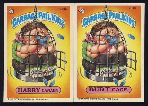1986 garbage pail kids base - garbage,