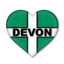 2 x DEVON HEART ENGLISH Flag