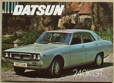 DATSUN 240K GT Car Sales Brochure c1975