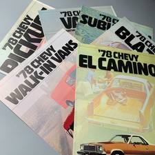 1978 Chevrolet Chevy Trucks – USA Market Sales Brochure – Choose Your Model