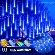 Christmas Lights Outdoor Tree Meteor Shower Falling Rain Cascading Icicle Lights