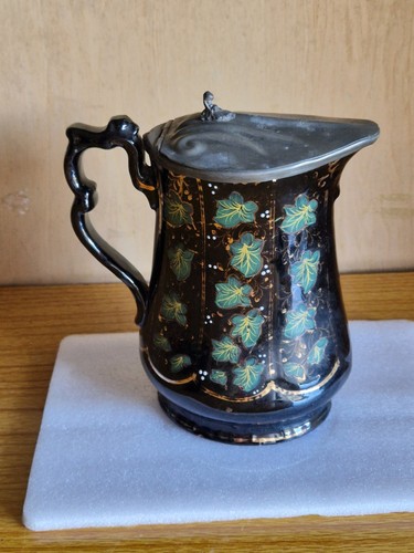 Antique jackfield black - antique, glazed