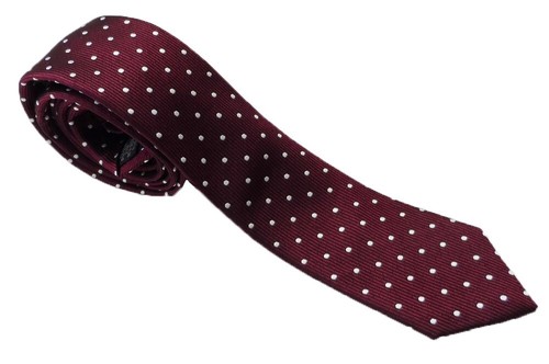 Tootal burgundy white polka - white,