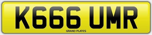 Kumar number plate k666 umr - number,