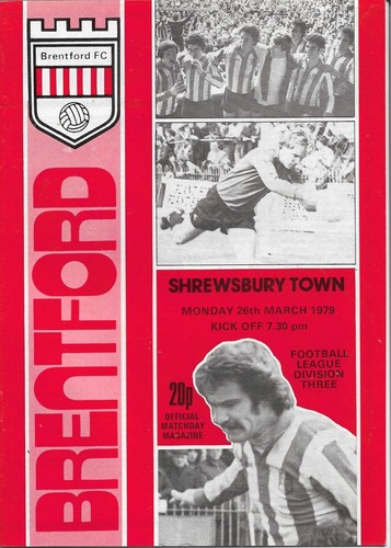 Football programme brentford - programme,